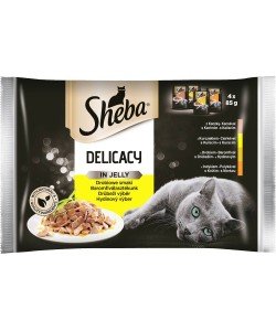 Sheba Delicacy Jelly Poultry 4x85g