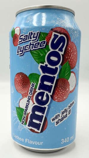 Mentos Salty Lychee drink with coconut jelly 340ml